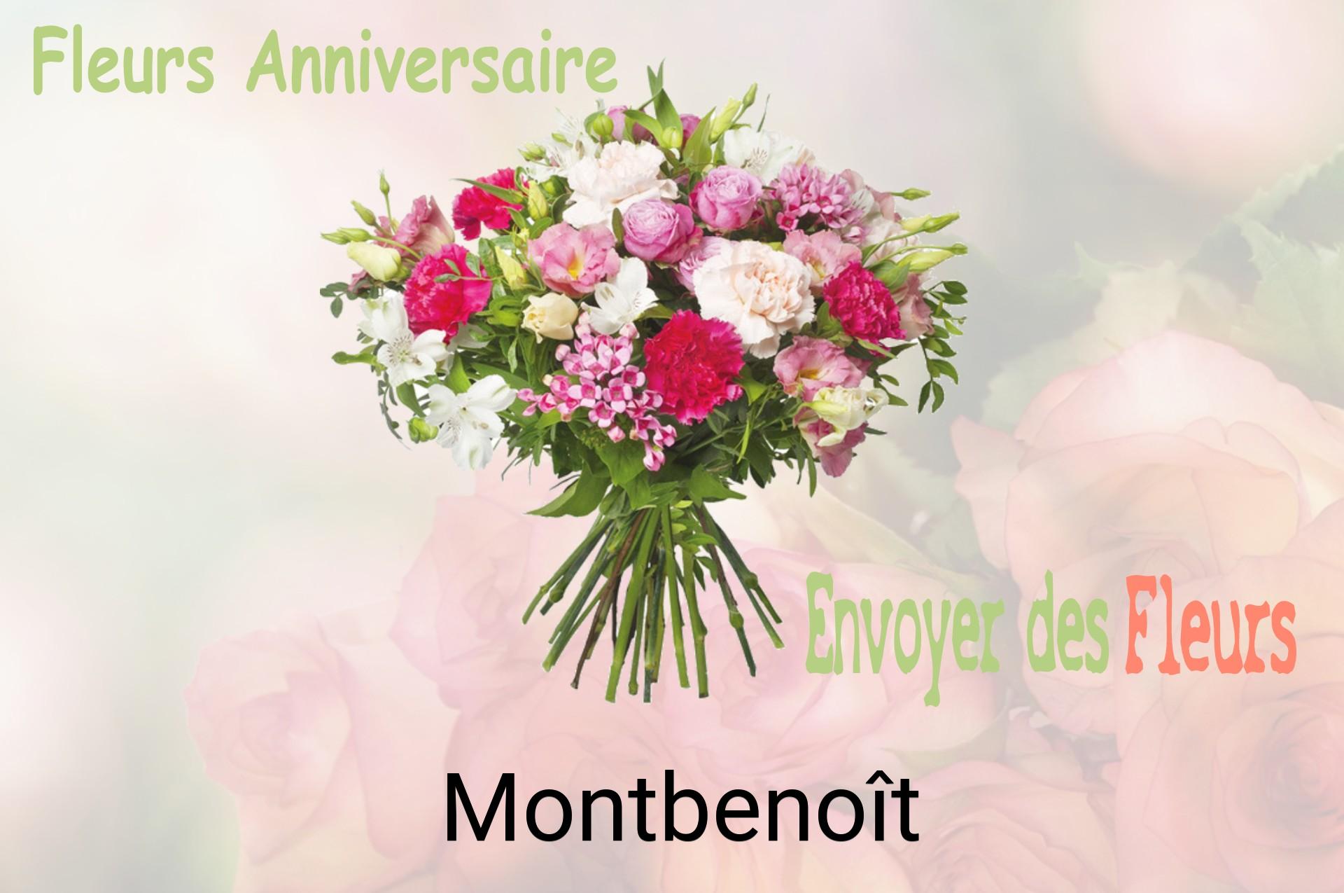 Bouquet de fleurs d’anniversaire livré à Montbenoît